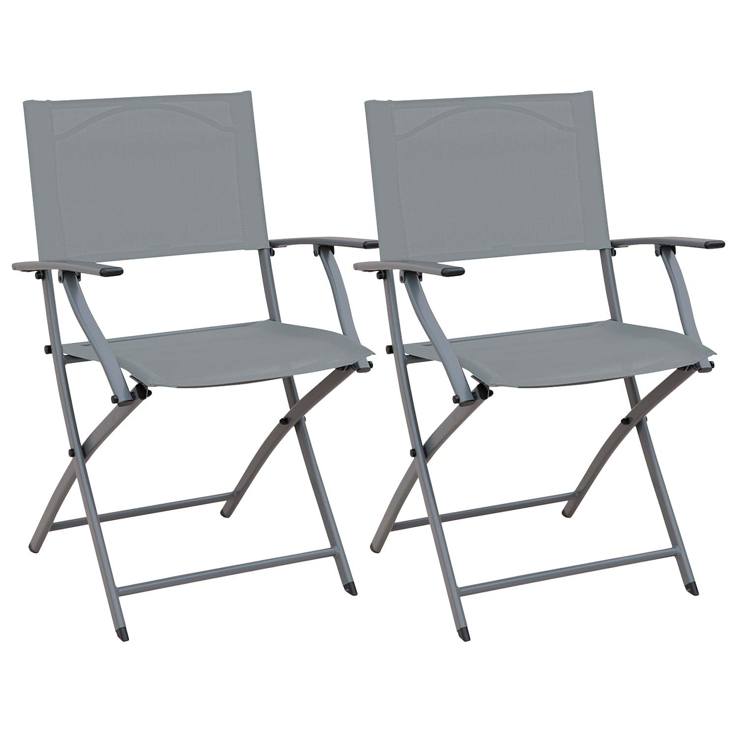 Pack 2 Cadeiras rebatíveis Ada com braços 49x54x84cm 7house Mesas e cadeiras rebatíveis 6